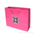 Custom Logo Pink Paper Bag Printing Design
